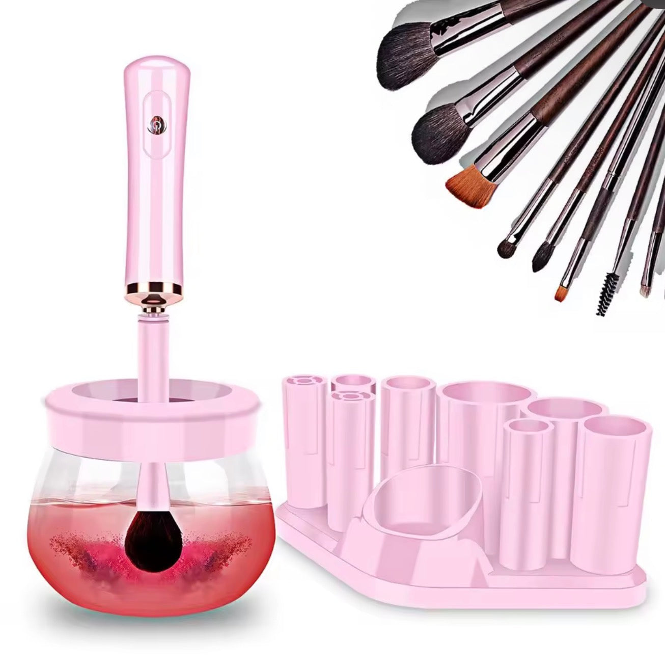 Professional Electric Makeup Brush Cleaner & Shaker Machine
