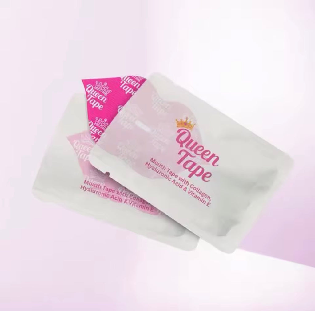 Queen Tape Sleep Mouth Tape – Anti-Snoring Strip with Collagen, Hyaluronic Acid & Vitamin E